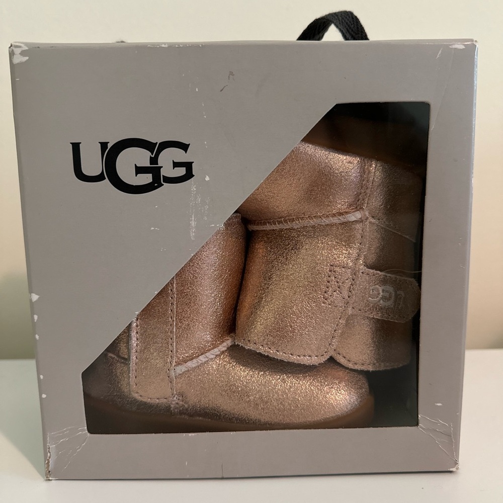UGG Kids Metallic Rose Gold Boots